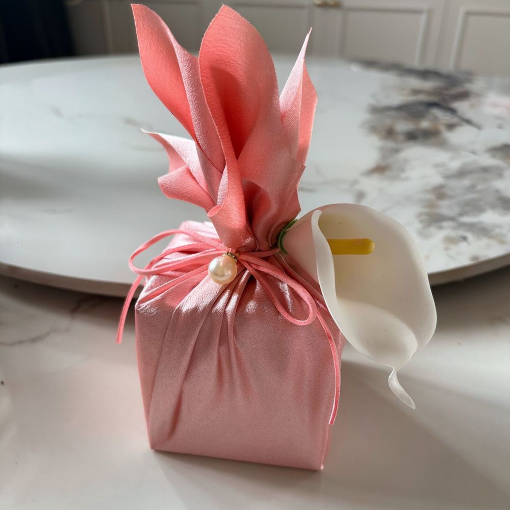 Wedding Candy Gift Box Fabric  - đánh giá và giá Furoshiki Wrap Cloth