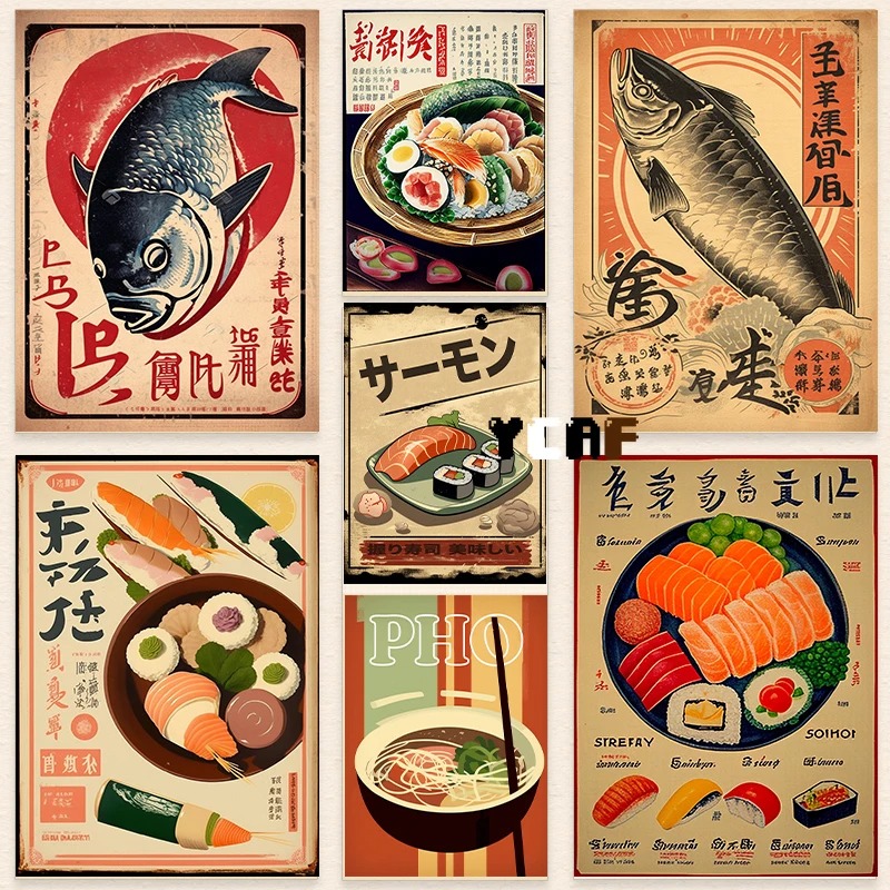 Vintage Japanese Food Poster C - đánh giá và giá Japanese Lifestyle And Food