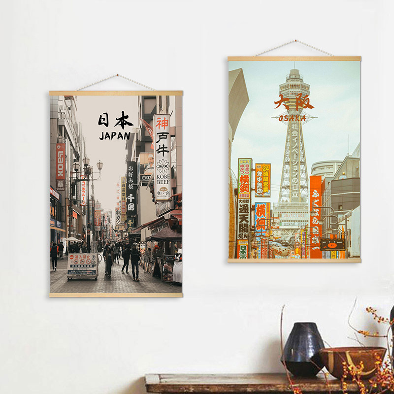 Japanese street scene hanging  - đánh giá và giá Japanese Tokyo Lifestyle