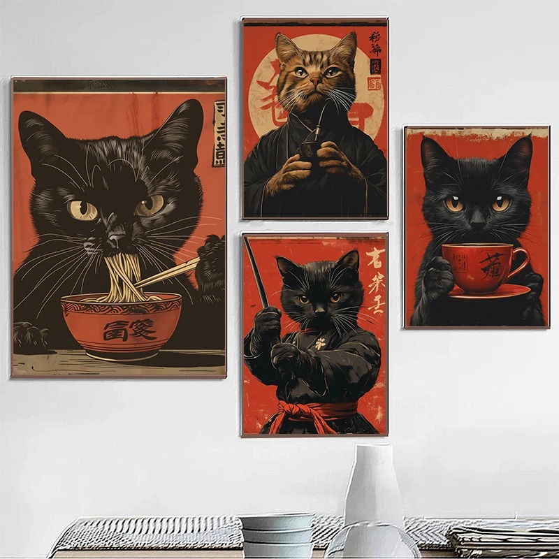 Japanese Edo Style Black Cat E - đánh giá và giá Japanese Lifestyle In Japanese