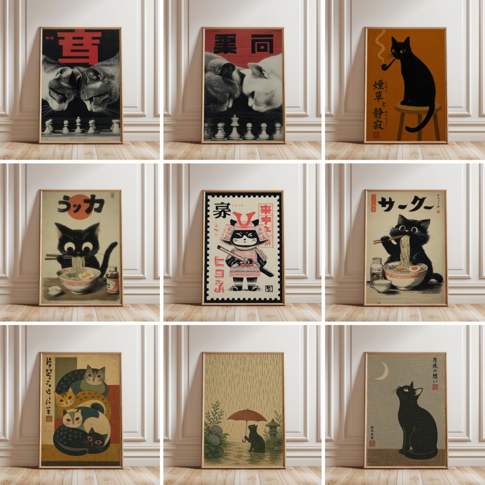Black Cat Eating Ramen Rainy G - đánh giá và giá Japanese Lifestyle In Japanese
